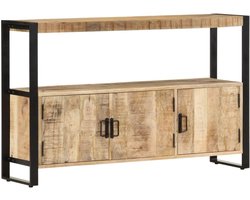 Massief Houten Kast - Opbergkast Zijkast - Woonkamer Opbergen - Uniek Mangohout - 30x120x75 cm