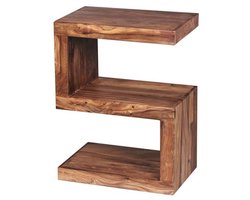 Massief houten salontafel in landelijke stijl - 60 cm hoog