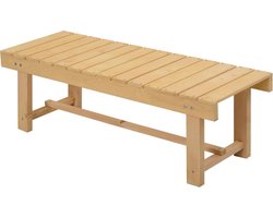 Massief houten tuinbank - Tuinzitje - Balkonzitje - 2 persoons - Massief dennenhout - Natuur