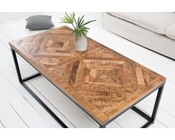 Massieve salontafel INFINITY HOME 100cm mangohout industrieel design - 40059
