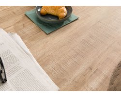 Massivmoebel24.de Boomtafel Mango 180x90x77 beige gelakt / X-poten antraciet glanzend FREEFORM 5