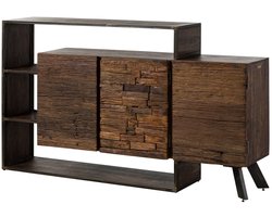 MASSIVMOEBEL24.DE commode / ladekast SEVILLA #05 bruin 175 x 100 x 40 cm