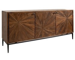 MASSIVMOEBEL24.DE dressoir STILMÖBEL #110 bruin 183 x 84 x 46 cm