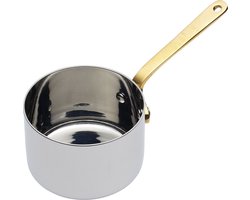 MasterClass Professional Roestvrij stalen Mini sauspan / serveerpan - 6,5 cm (2,5") Zilver