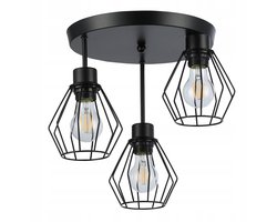 Masterled Otto Hanglamp Zwart E27 3-Lichts Metaal Loft