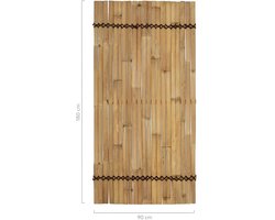 Masters of Bamboo® Bamboe Schutting Budget - 90 x 180 cm - Naturel - Tuinscherm / Bamboe scherm