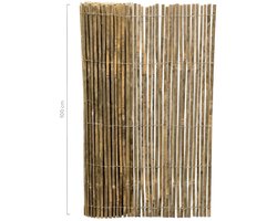 Masters of Bamboo® Bamboemat Gespleten - 500 x 100 cm - Bamboe schutting op rol - Balkonscherm