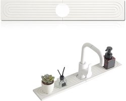 mat, 40 x 10 cm, spatbescherming, afdruipmat, steen, kiezelgoer, sneldrogend, waterabsorberende steen, voor gootsteen, droogmat, keuken, voor keuken en badkamer