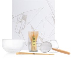 MataMatcha Starterset -Gehamered glas - 5-delig - Complete matcha kit