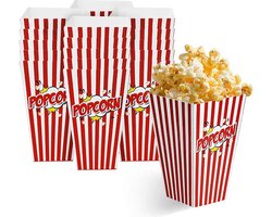 MATANA - 50 Popcorn Bakjes - 18 x 10cm - Herbruikbaar & Duurzaam - Filmavond & Feestjes