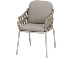 Matera dining tuinstoel naturel zand rope