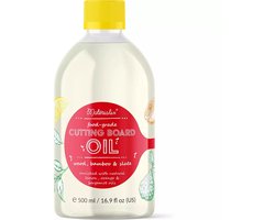 Materialix Antibacteriële Snijplank Olie – Voedselveilige Minerale Olie voor Houten en Bamboe Snijplanken met Citrusgeur – 500ml