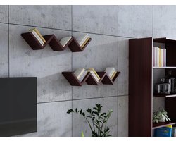 Matkam - Wandplank - ORTO - Wenge boekenrek