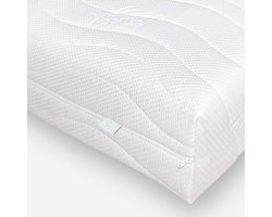 Matras - 140x190 cm - PREMIUM BAMBOO TIJK - 20CM - Hotel XXL - Nasa Koudschuim - Orthopedisch - Anti-allergie - Afritsbaar / Wasbaar - Stevig