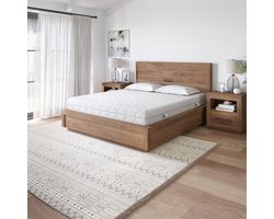 Matras 160 x 200 cm - Hoogte 21cm - Pocketvering matras 160x200 met 7 zones - Ergonomisch - Stevig - Matras 160x200 Tweepersoons - Ademende Matrassen 160 x 200 Koudschuim matras geveerd
