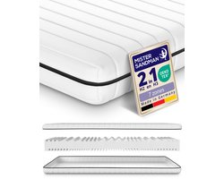 Matras - 160x200 - koudschuim - premium plus tijk - 15 cm - Gemiddeld