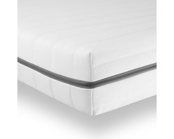 Matras - 180x200 - 7 zones - koudschuim - premium plus tijk - 15 cm - twijfelaar bed - Zacht