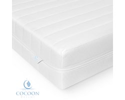 Matras - 180x200 cm - PREMIUM BAMBOO TIJK - Hotel XXL - Nasa Koudschuim - 14CM - Orthopedisch - Anti-allergie - Afritsbaar / Wasbaar - Zacht
