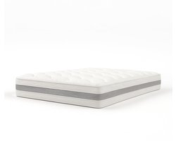 Matras 180x200 ergonomisch en ademend 20 cm | Natuurlijk comfort en Scandinavisch design met hoge stevigheid | Made in Italy | The White Stone