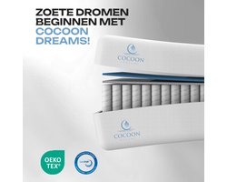 Matras - 80 x 200 cm - 20CM - Hotel XXL - PREMIUM - 7 zone - Pocket Matras - Anti-allergie - Afritsbaar / Wasbaar - Medium Hardheid