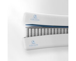 Matras - 90x200 cm - Hotel XXL - PREMIUM - 7 zone - Pocket Matras - 20CM - Anti-allergie - Afritsbaar / Wasbaar - Zacht