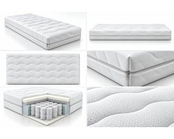 Matras RoyalSleep 300 - 140x220 - Koudschuim - 7-zone pocketvering - 25cm dik