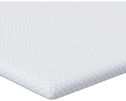 Matras Topper - Bed Topper - Betere Slaap - Traagschuim Vulling - 160x200cm - Wit