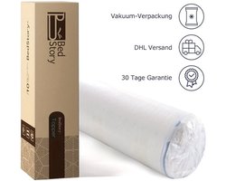 Matras Topper – Matrasverhoger – Slaaptopper – Schuimtopper – Gelmatras Topper – 180x200x10 cm – Wasbare Hoes – Ademend Gel Schuim