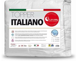 Matras Topper - Slaapcomfort Verbeteraar - Extra Slaapcomfort - Hypoallergeen Materiaal - 165 x 195 cm - Wit
