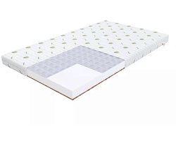 Matras voor Kinderbed 70 x 160 cm met Boekweit, Kokos en Schuim 9 cm Dik