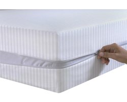 Matrashoes - Matrasbeschermer Omhulsel - Matras Beschermen - Anti-allergie Barrière - 30 cm Diep - Wit