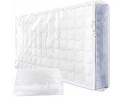 Matrashoes Opbergtas - Matrasbeschermer Beschermhoes - Matras Opbergen - Scheurvast Waterdicht - 90x200 cm - Transparant