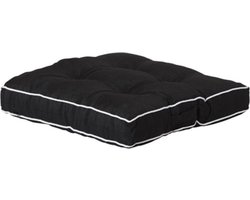 Matraskussen cubic zwart 50x50x7,5 cm Casual