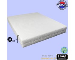 MatrasOase® - 25 cm - Tweepersoons - Pocketveringmatras - 140x200x25 - Antiallergisch - Tencel