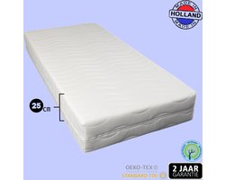 MatrasOase® - 25 cm - Tweepersoons - Pocketveringmatras - 90x200x25 - Antiallergisch - Tencel