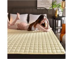 Matrastopper - Bedtopper Hoes - Betere Slaap - Zacht Ademend - 180x200 cm - Geel