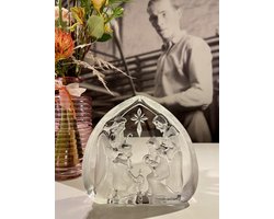 Mats Jonasson Kristallen Kerst Sculptuur (handgemaakt Kerststal) - Helder - Voor Binnen & Buiten - Staand