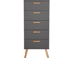 MatsBaby kinder commode 5 laden grijs.