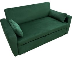 MATT 2-persoons groen fluwelen slaapbank
