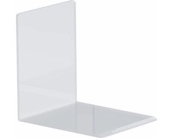 Maul Boekensteunen Acryl, 1 paar, 10 x 8 x 10 cm transparant