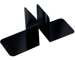 Maul boekensteunen set  formaat 14 x 12 x 14 cm zwart