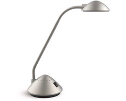 MAUL Bureaulamp MAULarc LED 3.000 K standvoet zilver