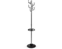 MAUL Kapstok MAULpolaris chrome 8 haak standvoet 177 cm zilver