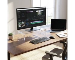 MAUL Monitorstandaard S acryl 32 x 19.8 x 10.1 cm transparant