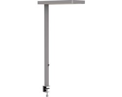 MAULjuvis Bureaulamp - LED - Zilver - Dimbaar - Tafellamp met Klem - Bewegingssensor