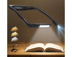 Maullin Neklamp voor Boek en Haakwerk - Leeslamp met zaklampfunctie - Neklampje & Nekleeslamp - Leeslampje voor in Bed - USB Oplaadbaar