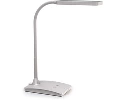 MAULpearly Bureaulamp - LED - Kunststof/Metaal - Zilver - Dimbaar - Touch Bedienbaar - Tafellamp