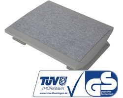 MAULpro Voetensteun ergonom en comfortabel - 45 x 39 cm - grijs - metaal - 1 stuk - MAUL