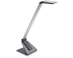 MAULsolaris Bureaulamp - LED - Zilver - Dimbaar - Premium Design - Metalen Voet - Tafellamp