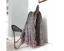 Mauve pink throw